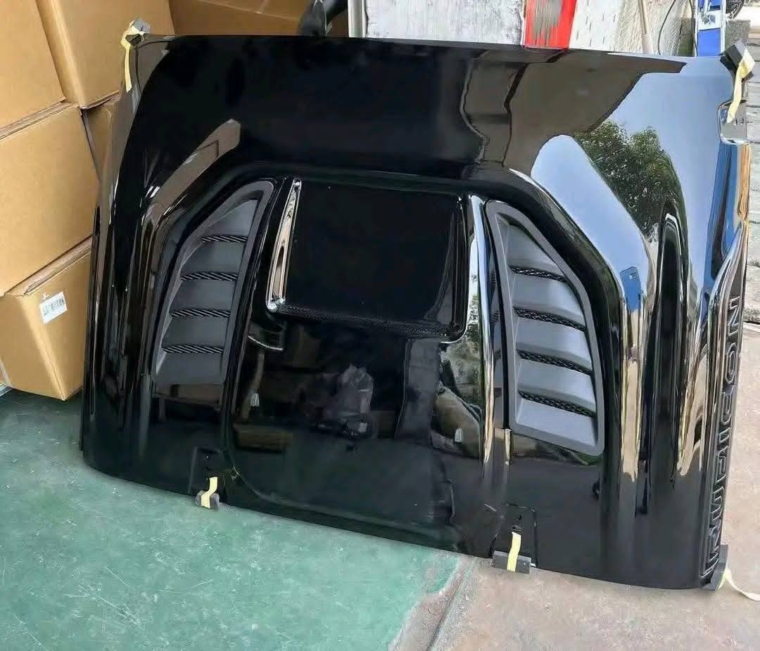 WhatsApp Image 2025-12-05 at 10.29.11 PM Black Mopar Rubicon hood assembly for a Jeep Wrangler. - Image 1