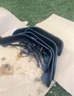 A set of black fender flares for a Jeep Wrangler models - Image 2